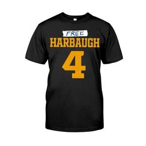 Free Harbaugh 4 Michigan Football Shirt